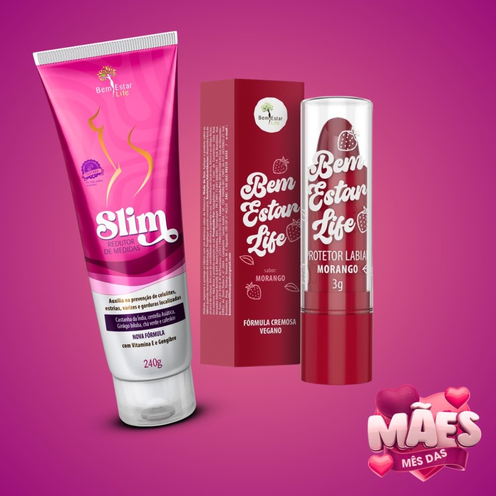 GEL SLIM BRINDE PROTETOR LABIAL
