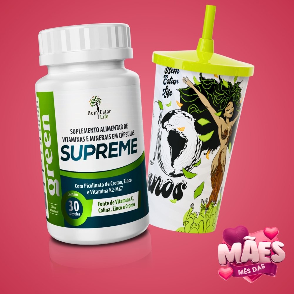 (INIBIDOR) + SUPREME GREEN BRINDE COPO 