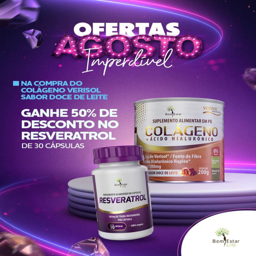 COLAGENO DOCE DE LEITE + 50% RESVERATROL 