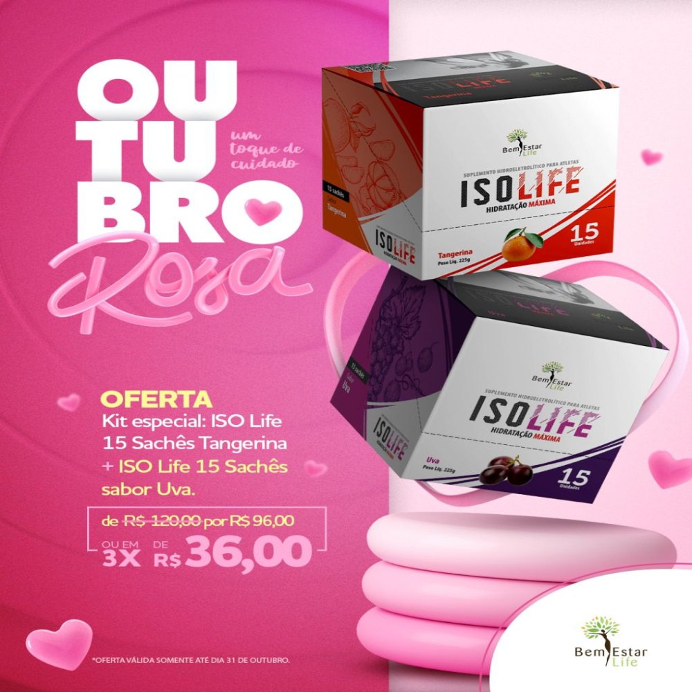 ISO LIFE TANGERINA 50% ISO LIFE UVA 