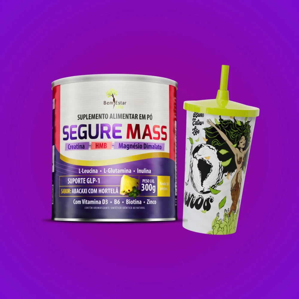  Descrição NA COMPRA DE SEGURE MASS 300gr SABOR ABACAXI COM HORTELA - GANHA COPO COMEMORATIVO 500 ml