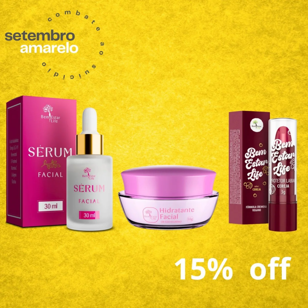 SERUM FACIAL+CREME FACIAL BRINDE PROTETOR LABIAL CEREJA 